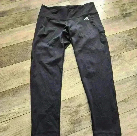 ADIDAS womens black leggings 2x - Picture 1 of 12